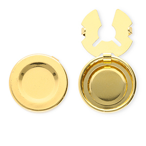 Eco-brass&reg; metaal button covers Gold