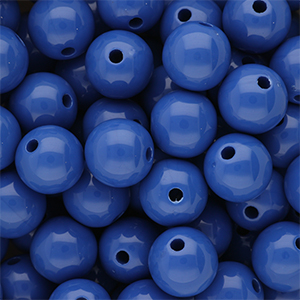 12 mm DQ acryl kralen shiny Dazzling blue 18-3949 TCX