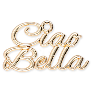 Bedels metaal "Ciao Bella" Gold