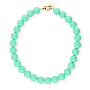 BY31&reg; 16mm acryl kralenkettingen shiny Cabbage green 13-5714 TCX-gold