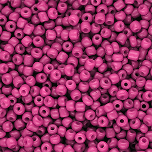 Glaskralen Rocailles 8/0 (3mm) Hot pink