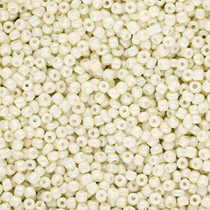 Glaskralen Rocailles 12/0 (2mm) Off white