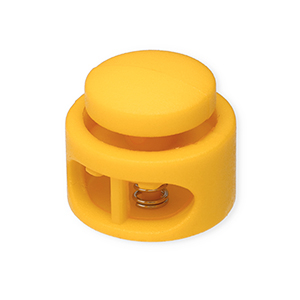 Gekleurde onderdelen koordstopper rond Tropical orange