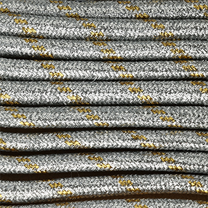 Trendy paracord 6mm Silver-gold