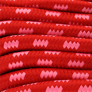 Trendy paracord 8mm Red-pink