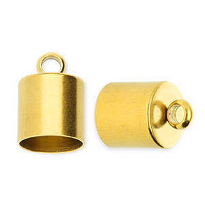 Roestvrij stalen (RVS) Stainless steel onderdelen eindkap &Oslash;8mm met oog Gold