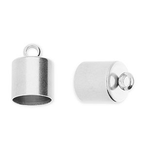 Roestvrij stalen (RVS) Stainless steel onderdelen eindkap &Oslash;6mm met oog Silver