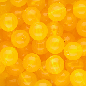 14 mm DQ&reg; acryl kralen shiny Warm yellow