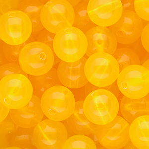 12 mm DQ&reg; acryl kralen shiny Warm yellow
