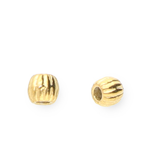 Roestvrij stalen (RVS) stainless steel kralen 3mm Gold