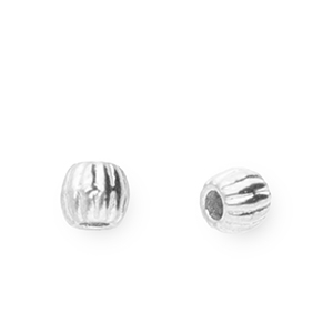 Roestvrij stalen (RVS) stainless steel kralen 3mm Silver