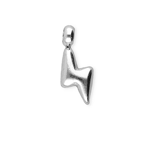 BY31&reg; Roestvrij stalen (RVS) Stainless steel bedels bliksem Silver