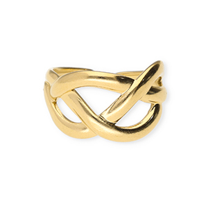 Roestvrij stalen (RVS) Stainless steel ringen Gold