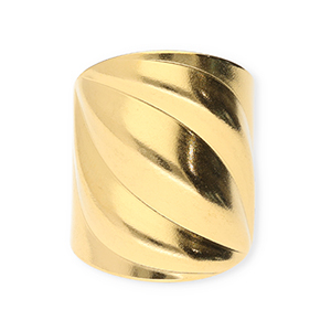 Roestvrij stalen (RVS) Stainless steel ringen Gold