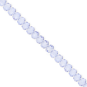 Top Facet kralen 4x3mm disc Blue