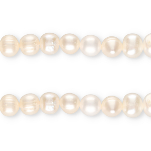 TQ zoetwaterparels rond 9-10mm Natural white