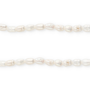 TQ zoetwaterparels rice 5x4mm Natural white