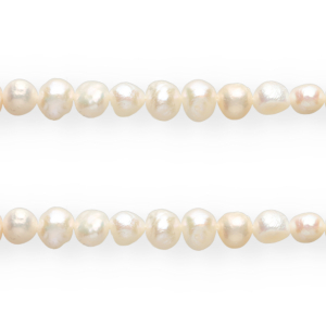 TQ zoetwaterparels nugget ovaal 6-7mm Natural white
