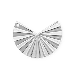 BY31&reg; Roestvrij stalen (RVS) Stainless steel onderdelen tussenstuk waaier met 2 oogjes Silver
