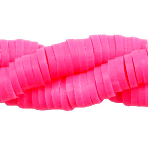 Katsuki kralen 6mm Neon pink