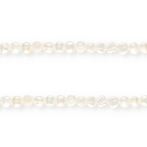 TQ Zoetwaterparels nugget rond 7-8mm Naturel white