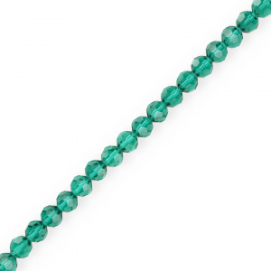 Top Facet kralen rond 4 mm Teal green