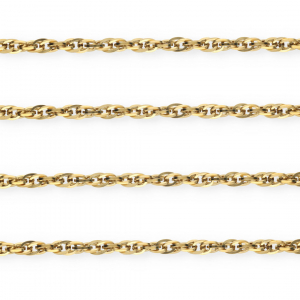 Roestvrij stalen (RVS) Stainless steel onderdelen jasseron twist Gold