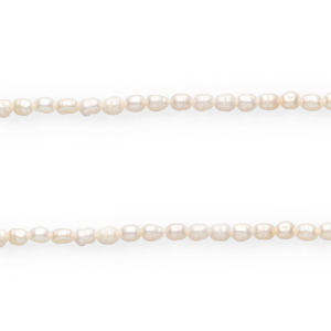 Imperfecte zoetwaterparels nugget 6x4mm Natural white