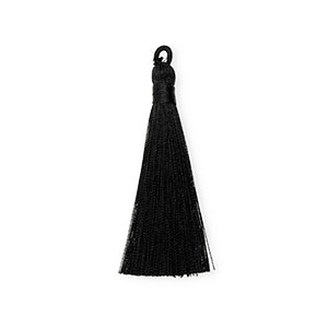 Kwastjes 8 cm Black