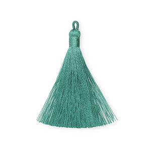 Kwastjes 8 cm Turquoise