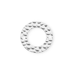 Roestvrij stalen (RVS) Stainless steel onderdelen tussenstuk rond Silver
