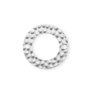 Roestvrij stalen (RVS) Stainless steel onderdelen tussenstuk rond Silver