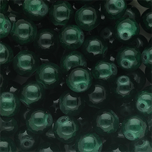 8 mm glaskralen Dark green