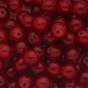 8 mm glaskralen Burgundy red