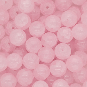 8 mm glaskralen Light pink