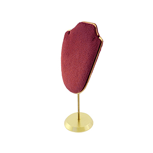 Sieraad display buste voor kettingen Bordeaux red-gold