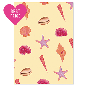 BY31&reg; Sieraden kaartjes zeeleven Yellow-pink-purple