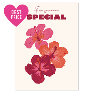 BY31&reg; Sieraden kaartjes "For someone special" Off white-bordeaux red-coral red-pink