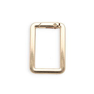 Onderdelen sleutelhanger clasp rechthoek Gold