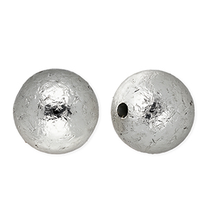 16 mm acryl kralen rond Silver