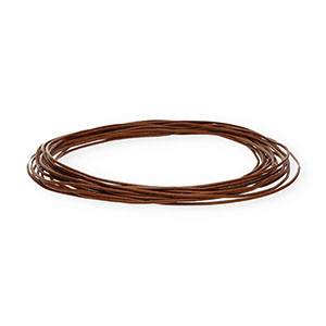 leer rond 1mm Dark brown