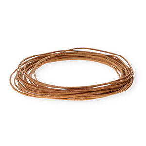 leer rond 1,5mm Light brown