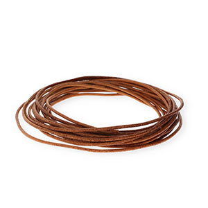leer rond 2mm Brown