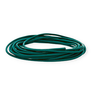 leer rond 3mm Dark teal green