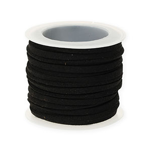 Imitatie su&egrave;de plat 3mm Black