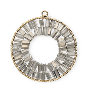 Top facet hangers rond Gold-grey