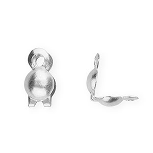 Roestvrij stalen (RVS) Stainless steel onderdelen kalotjes 2mm Silver