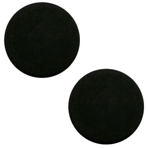 20 mm platte cabochon Polaris Elements matt Black