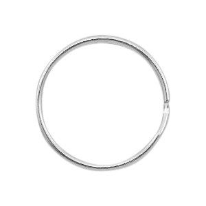 Sleutelhangers ring 24mm Antiek zilver