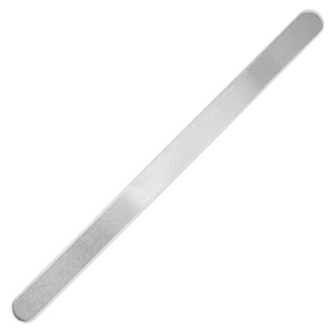 ImpressArt armbanden strips 15cmx10mm aluminium Zilver